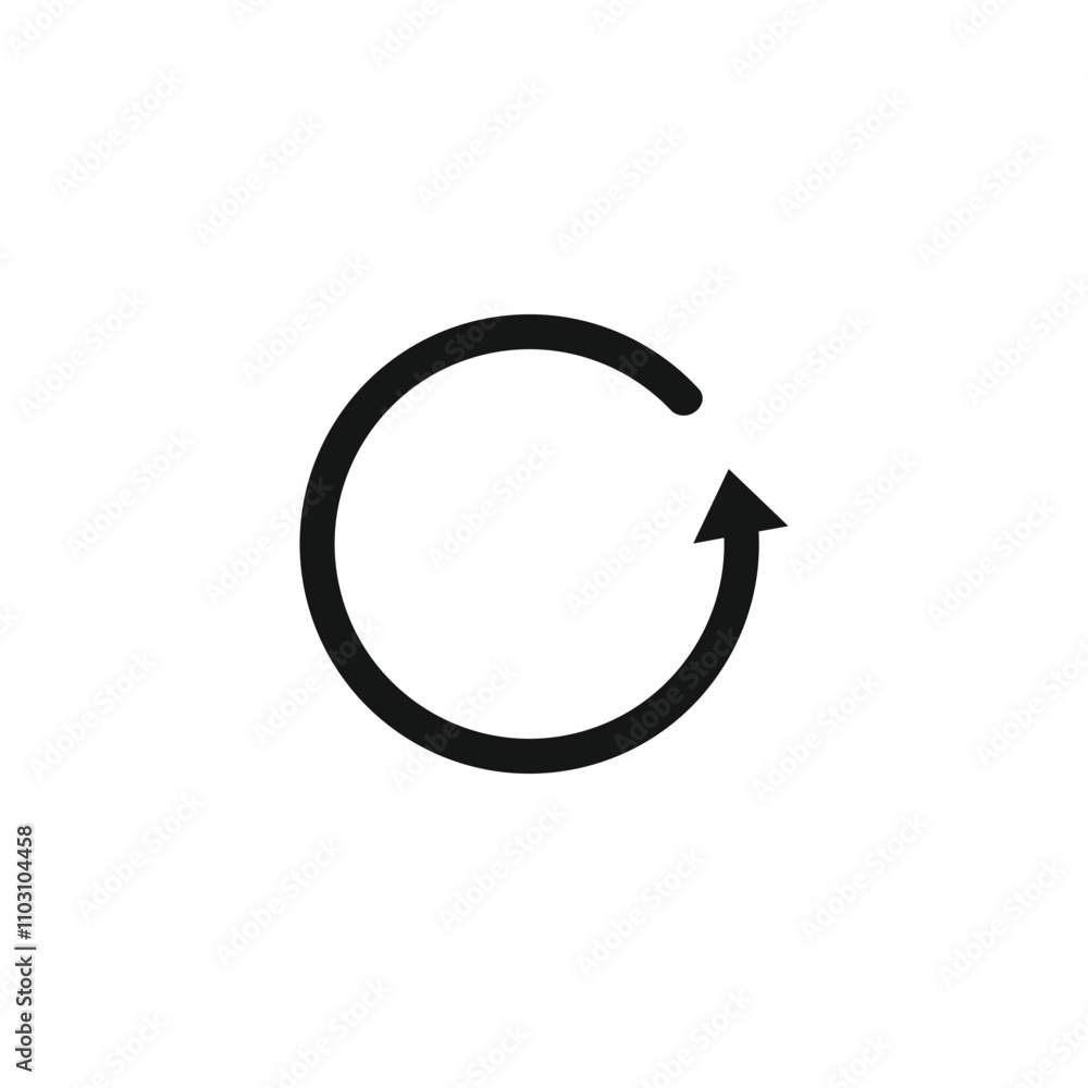 Reload icon template vector illustration Reload icon template vector illustration