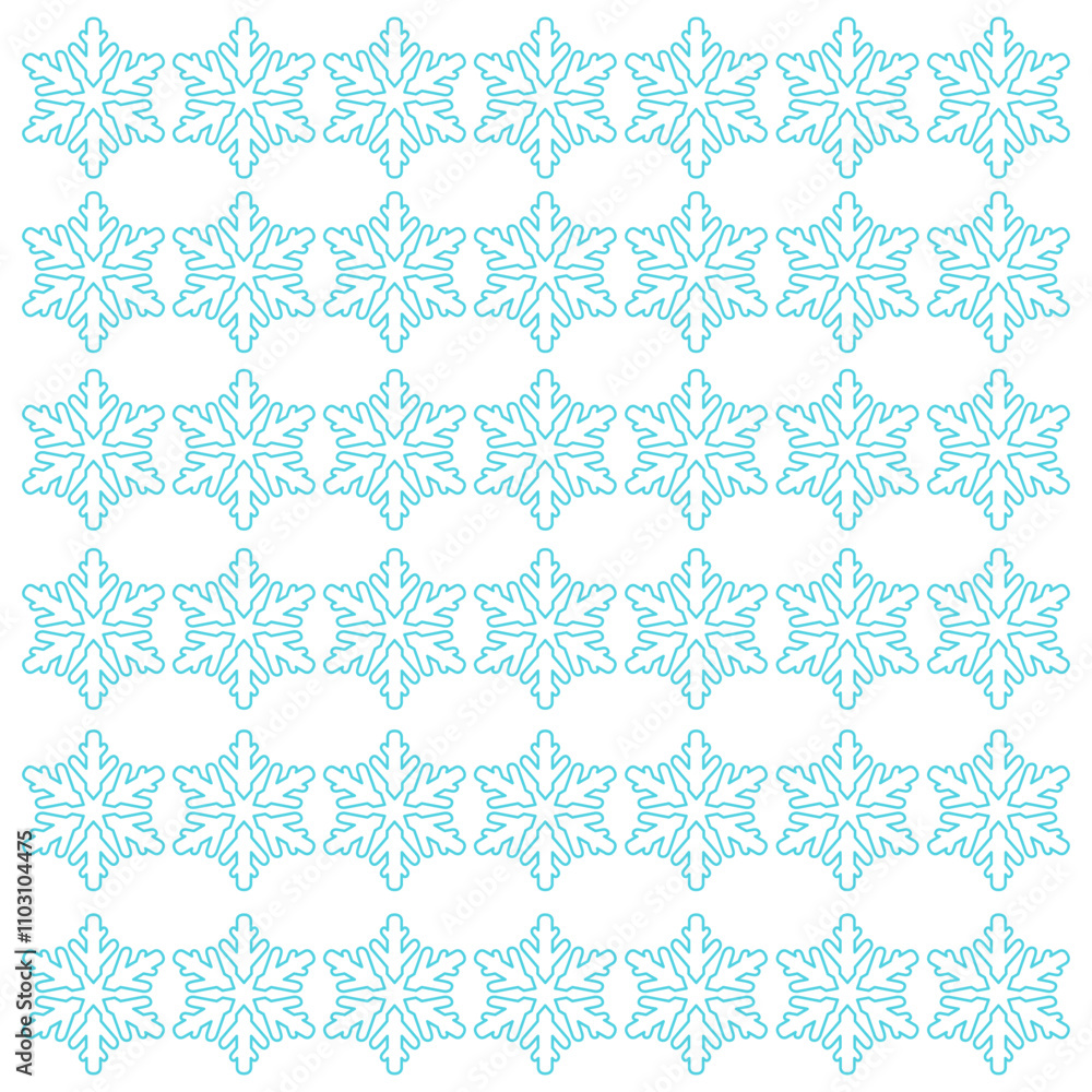 CHRISTMAS SNOWLAKES WINTER DESIGN PATTERN TEXTURE BACKGROUND VECTOR