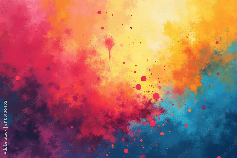 A vibrant abstract painting with bold strokes A vibrant abstract painting with bold strokes