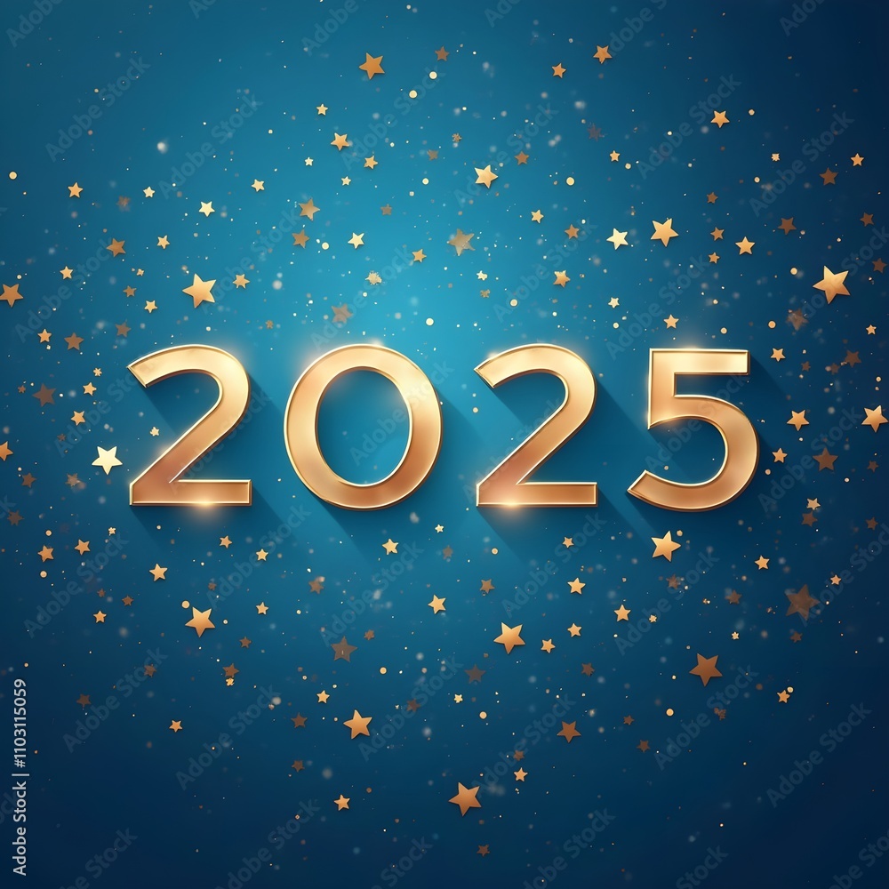 Happy New Yea 2025 illustration Happy New Yea 2025 illustration