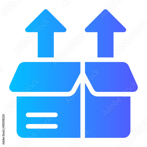 unpacking gradient icon