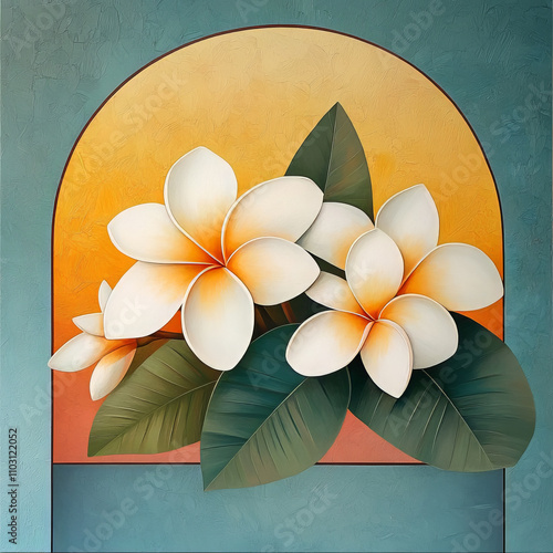 Frangipani Floral Graphic Design Assets