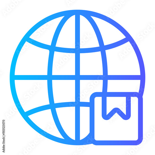 global delivery gradient icon