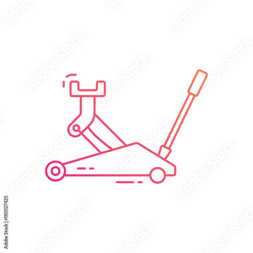 Car jack vector icon