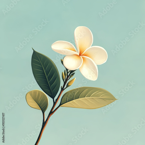 Frangipani Flower Graphic Design Assets