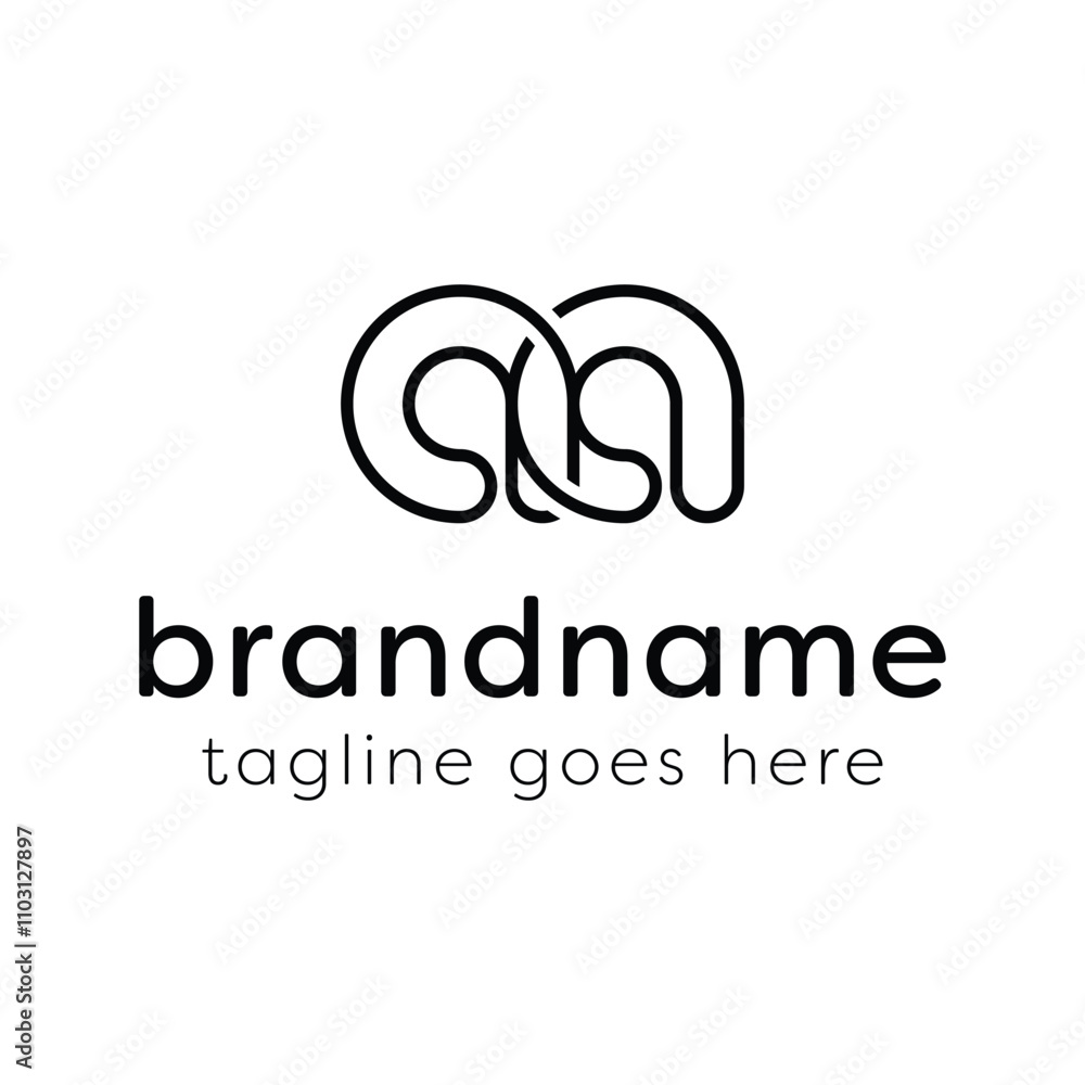 Letters AA Monogram Line Logo, suitable for any business with AA initials Letters AA Monogram Line Logo, suitable for any business with AA initials