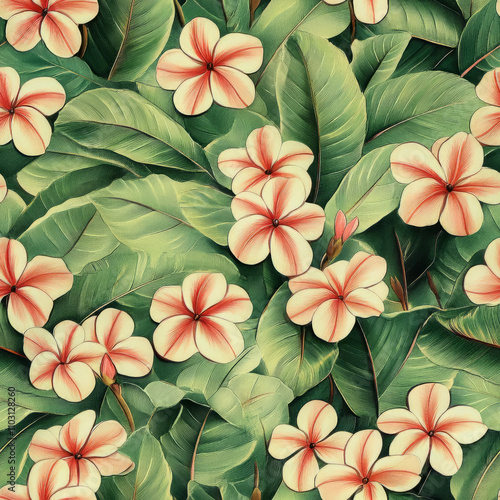 Wallpaper Mural Frangipani Flower Graphic Design Assets Torontodigital.ca