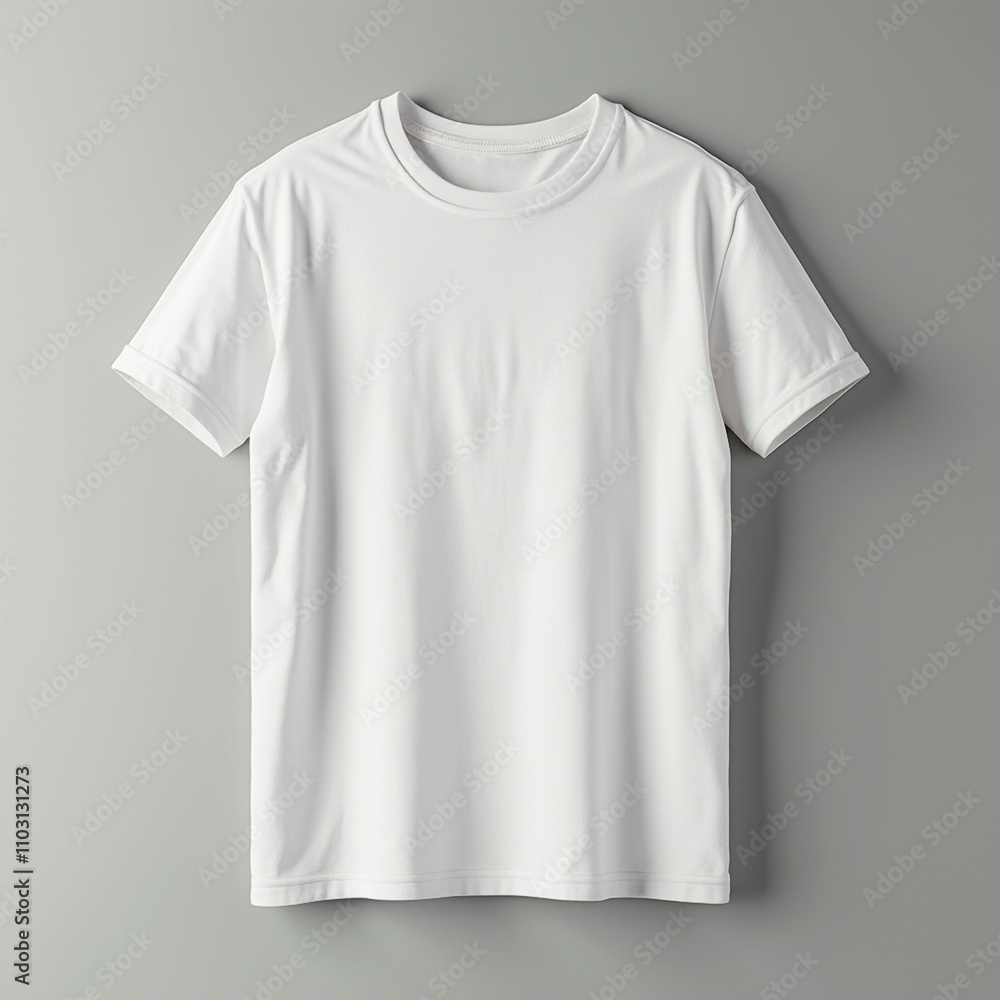 White cotton blank T-shirt
