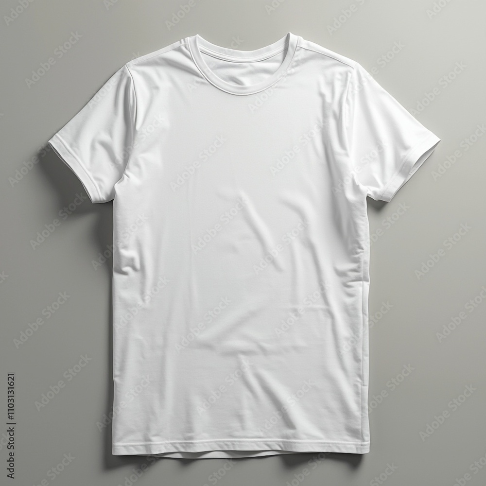 White cotton blank T-shirt White cotton blank T-shirt