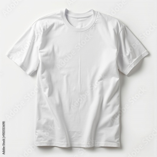 White cotton blank T-shirt