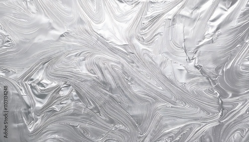 Abstract Liquid Metallic Swirl Wallpaper