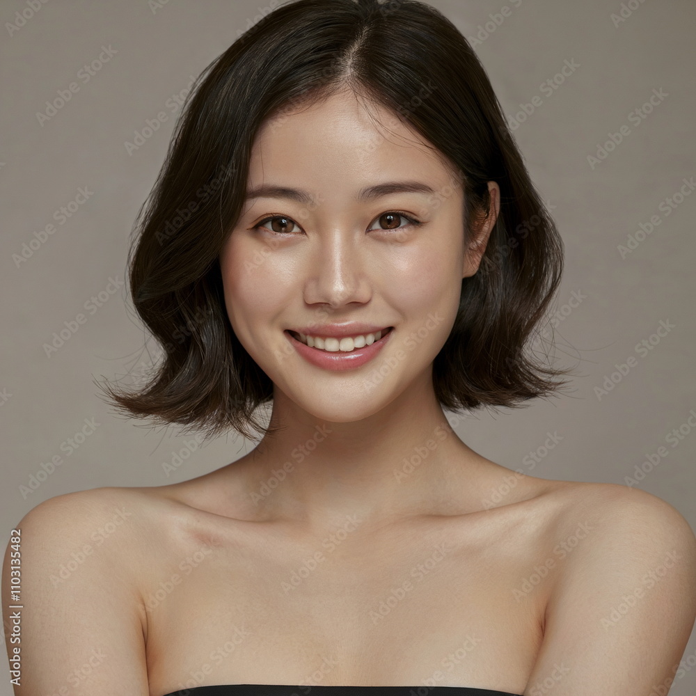 young korean beautiful woman 