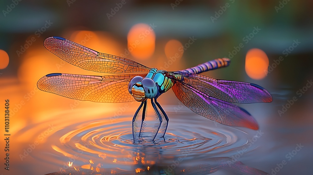red dragonfly on a flower red dragonfly on a flower