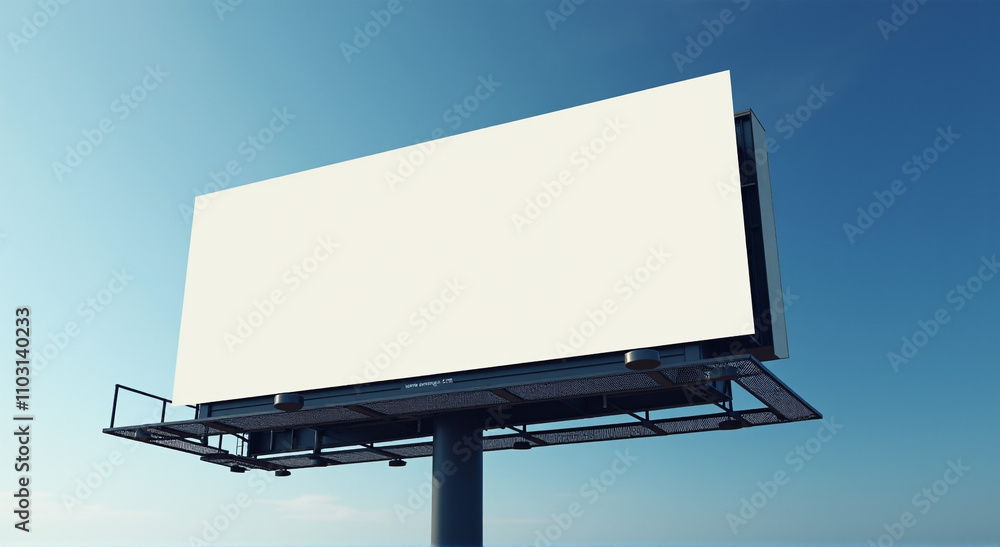 blank billboard on blue sky blank billboard on blue sky