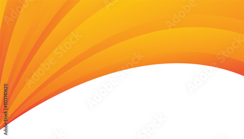 Orange abstract design layout template. brochure design, flyer, magazine cover. social media ads banner, invitation card. wave banner template. vector illustration