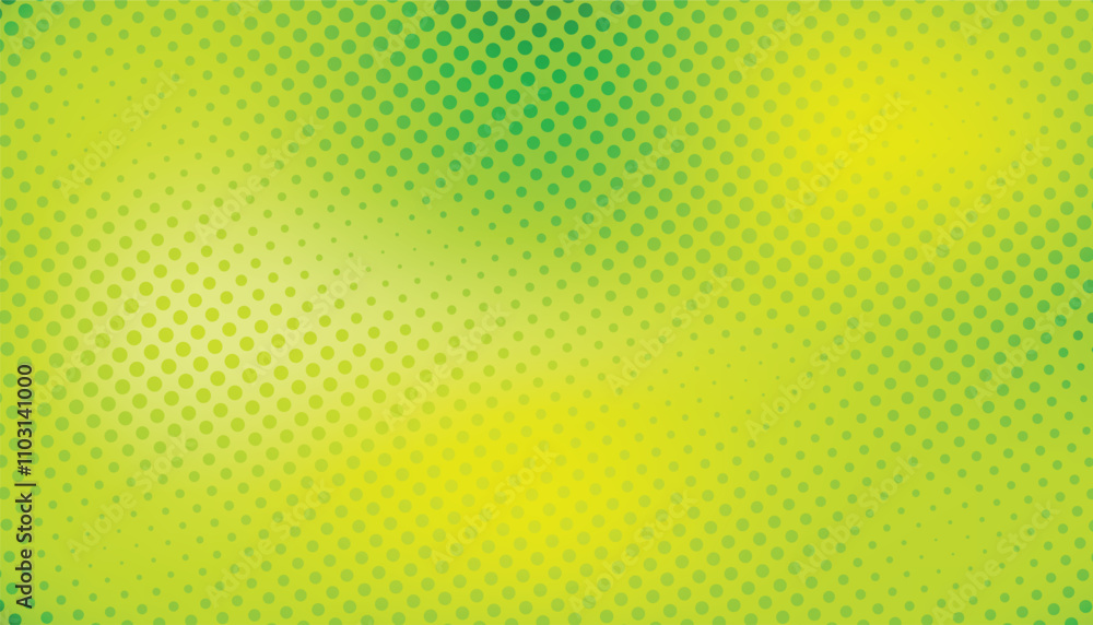 Comic yellow and green background with halftone gradient in pop art retro style. halftone dotted background. dots pop art comics background Comic yellow and green background with halftone gradient in pop art retro style. halftone dotted background. dots pop art comics background