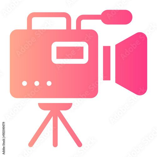 video camera gradient icon