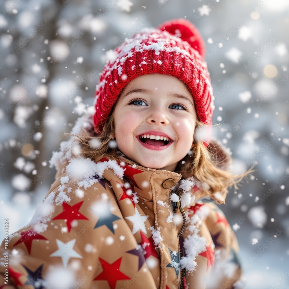 child playing with snow at resort in winter against background of forest outdoor. child playing with snow at resort in winter against background of forest outdoor.