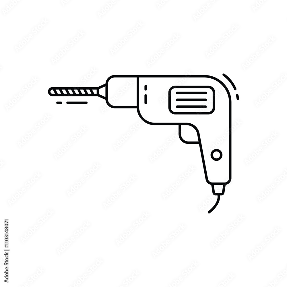 Drill vector icon Drill vector icon