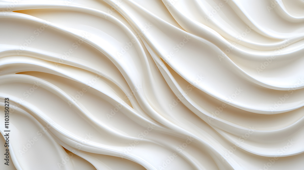 Obraz premium Creamy Ice Cream Wallpaper Design Modern Aesthetic Digital Art Smooth Textures Minimalist Vibe Visual Delight for Interiors
