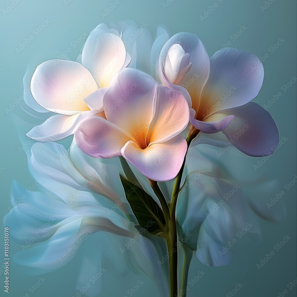 Fototapeta premium Close Up Flower Petals as Design Element
