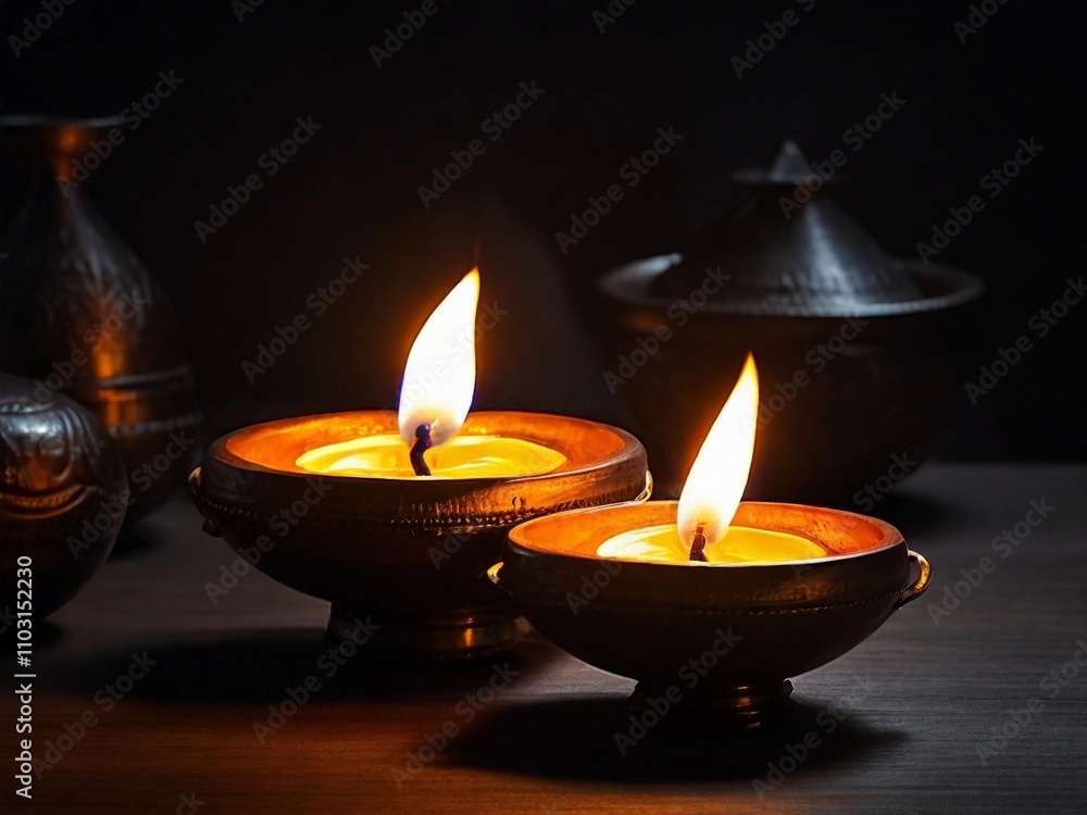 Glowing Diya Lamp: A Sacred Light for Your Home Glowing Diya Lamp: A Sacred Light for Your Home