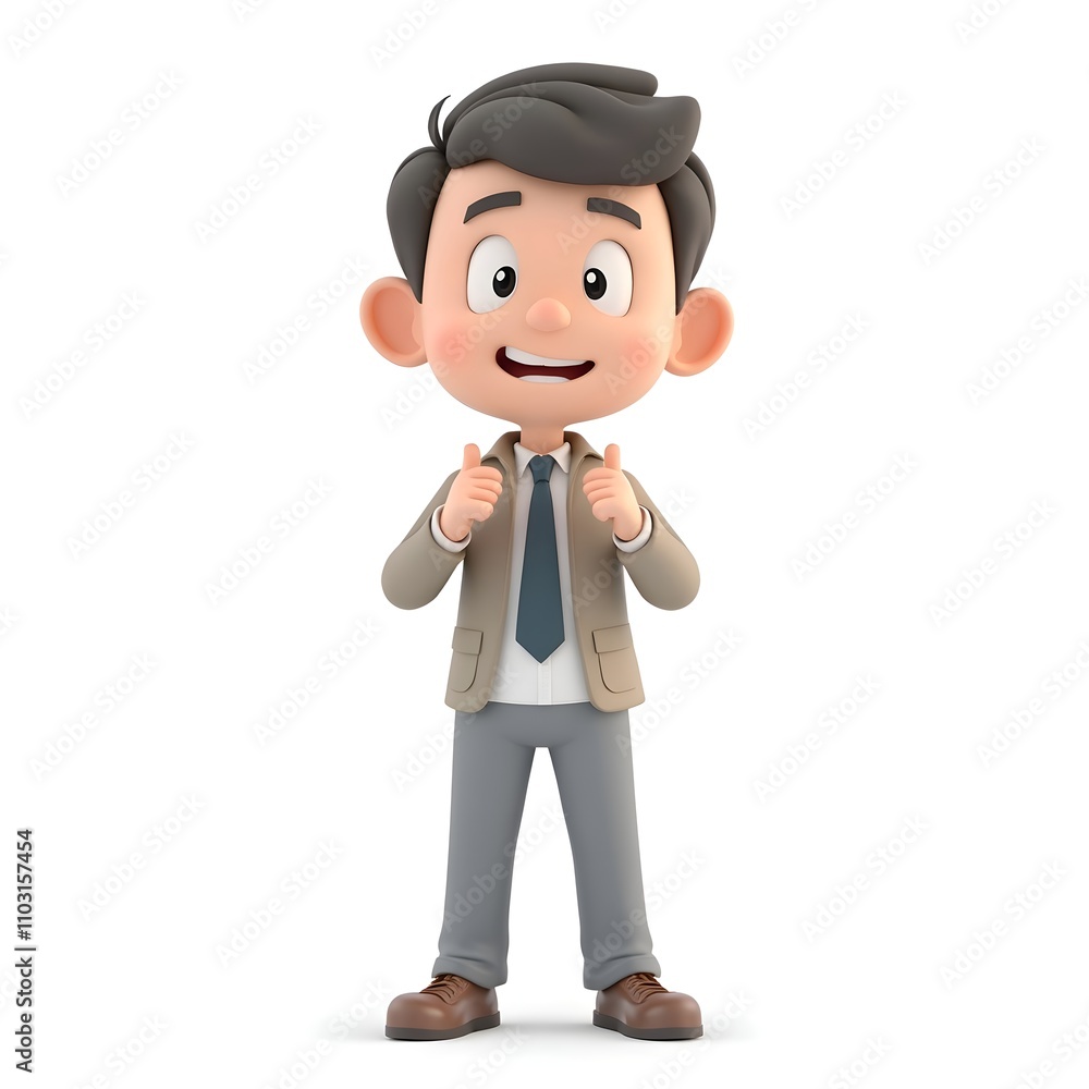 Smiling Businessman Giving Thumbs Up
Smiling Businessman Giving Thumbs Up