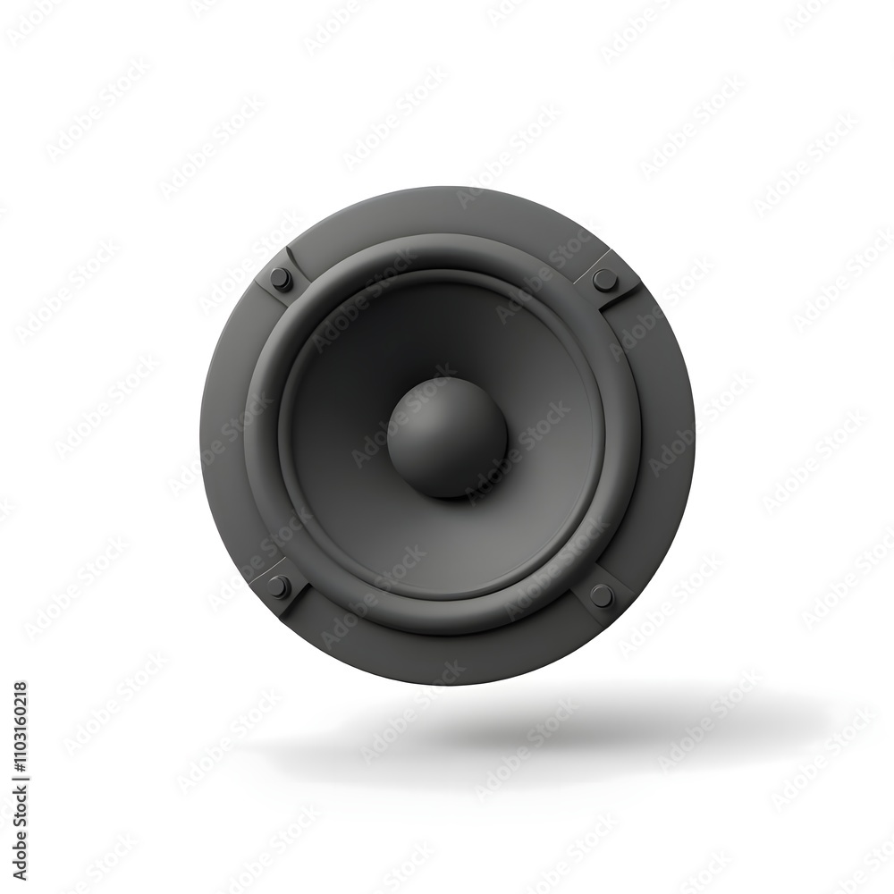 Round Black Audio Speaker Cone
Round Black Audio Speaker Cone