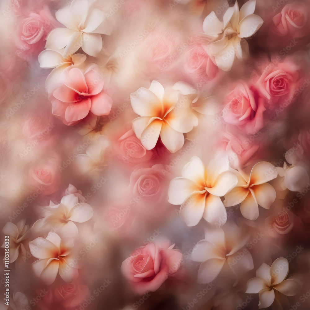 Soft Blurred Flower Patterns for Graphic Design and Marketing Soft Blurred Flower Patterns for Graphic Design and Marketing