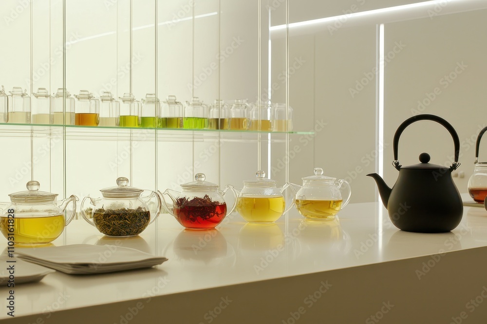 Modern Tea Bar: A chic, modern tea bar Modern Tea Bar: A chic, modern tea bar