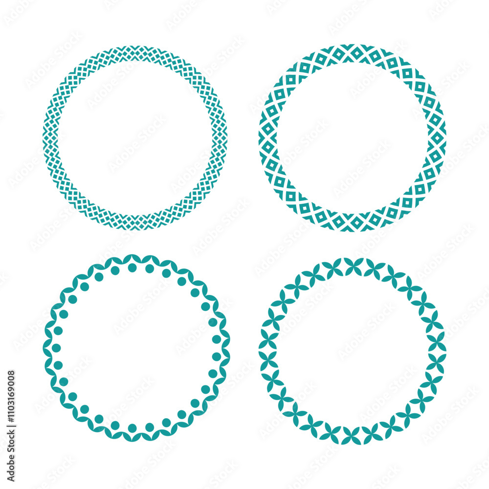 Ornamental luxury mandala pattern set design Ornamental luxury mandala pattern set design
