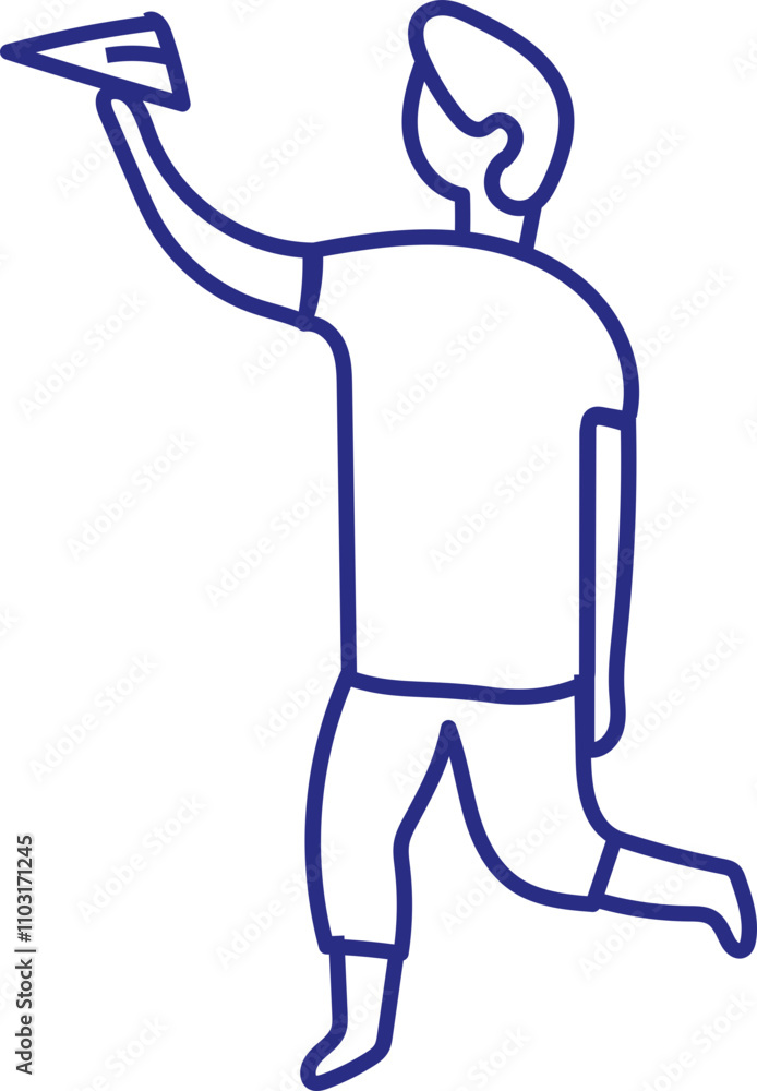 Stylized vector art line hand drawn people silhouette isolated. Human body Stylized vector art line hand drawn people silhouette isolated. Human body
