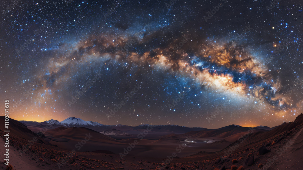 Starry Night and the Magnificent Milky Way