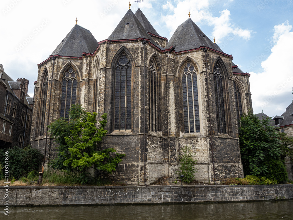 Fototapeta premium St Bavo’s Cathedral, Ghent, Belgium