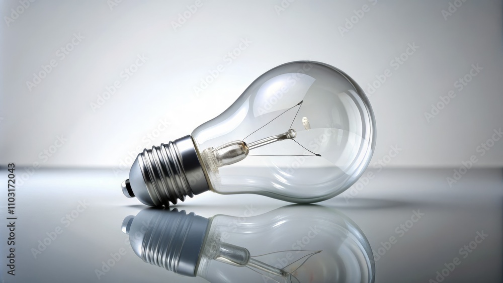 Isolated White Light Bulb on White Background – Long Exposure Photography in 4K Hyperrealism, Ideal for Minimalist Design, Brightness, Lighting Effects, and Modern Aesthetics Isolated White Light Bulb on White Background – Long Exposure Photography in 4K Hyperrealism, Ideal for Minimalist Design, Brightness, Lighting Effects, and Modern Aesthetics
