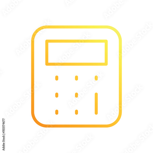 Calculator icons set vector stock illustration