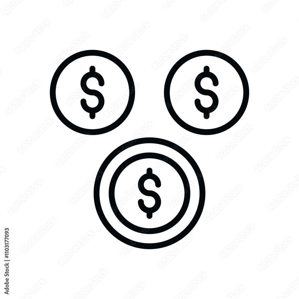 Funding icons set vector stock illustration Funding icons set vector stock illustration
