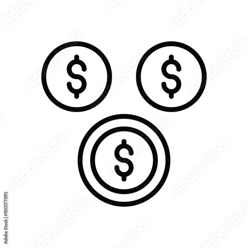 Funding icons set vector stock illustration