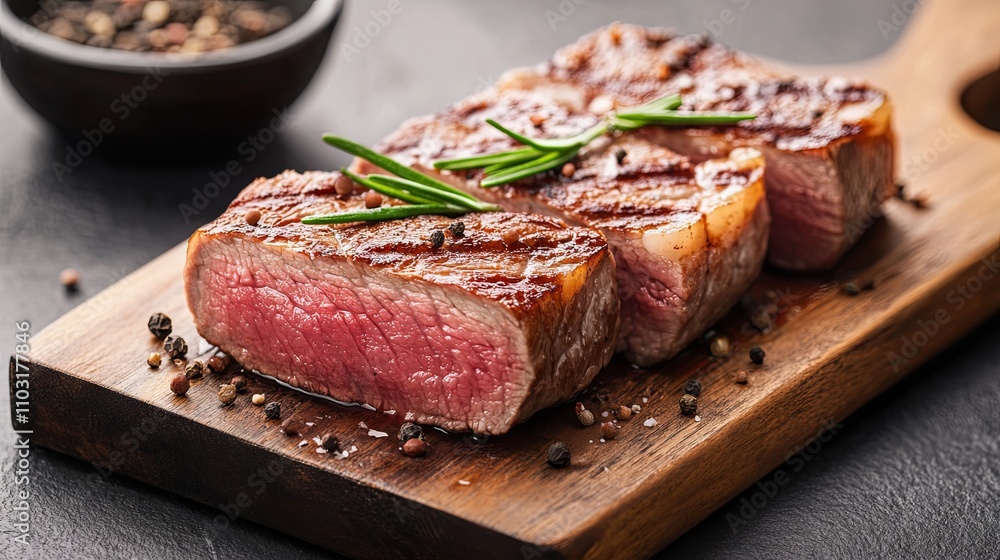 Juicy Grilled Steak with Rosemary and Pepper Juicy Grilled Steak with Rosemary and Pepper