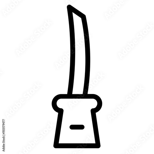 Activity Fencing Sword Line Icon