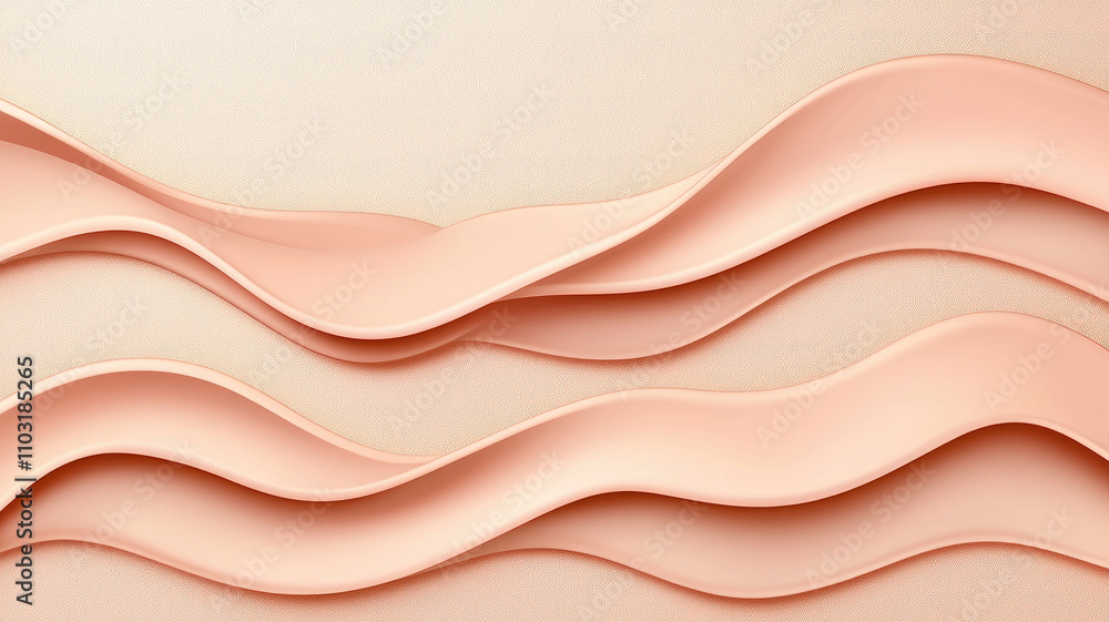 Soft beige waves create calming abstract background Soft beige waves create calming abstract background