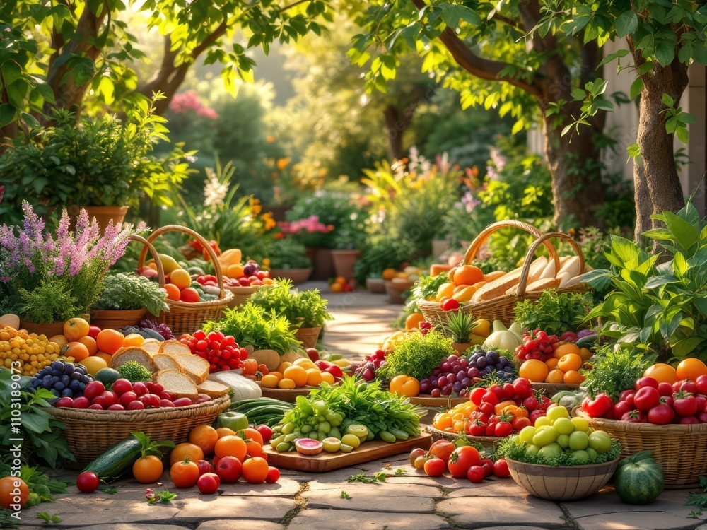 Healthy eating, viewed from above. Healthy eating, viewed from above.