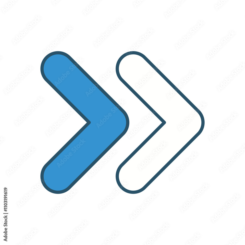 Next Arrow vector icon stock illustration Next Arrow vector icon stock illustration