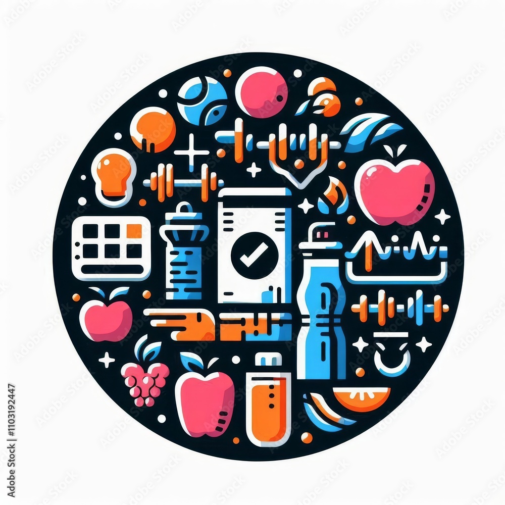 Obraz premium fitness icon