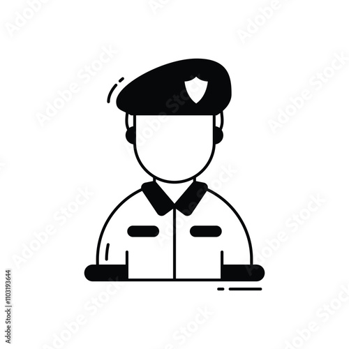 Soldier vector icon