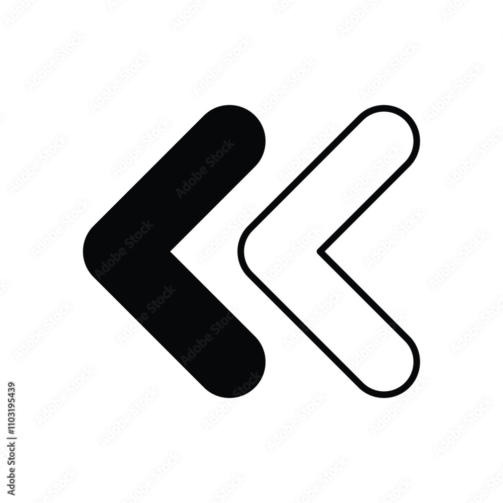Back Arrow vector icon stock illustration Back Arrow vector icon stock illustration