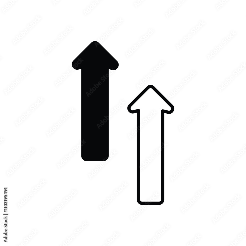 Up Down vector icon stock illustration Up Down vector icon stock illustration