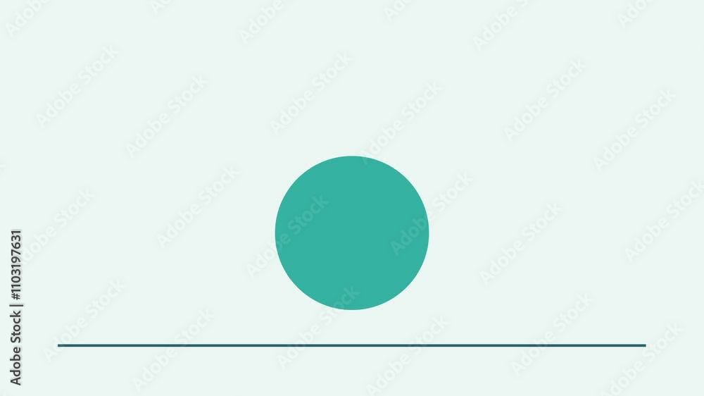 Minimalist Animation of a Rising Sun with Gentle Ocean Waves in Calm Blue Shades Minimalist Animation of a Rising Sun with Gentle Ocean Waves in Calm Blue Shades
