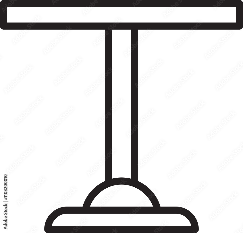 dining table icon line illustration dining table icon line illustration