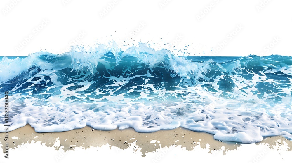 A serene beach scene with clear sea water, evoking the peaceful atmosphere of a summer holiday, perfect for relaxation and enjoying the beauty of nature A serene beach scene with clear sea water, evoking the peaceful atmosphere of a summer holiday, perfect for relaxation and enjoying the beauty of nature